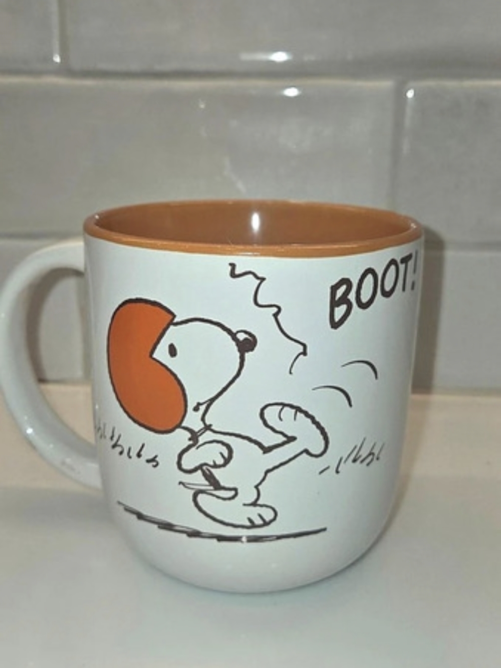Peanuts Snoopy Mug White & Brown